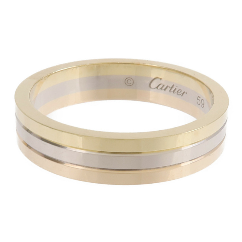 CARTIER 18K黃金/白金/玫瑰金Vendome Louis Ring鑽石戒指Cartier#59/US#10.5-2
