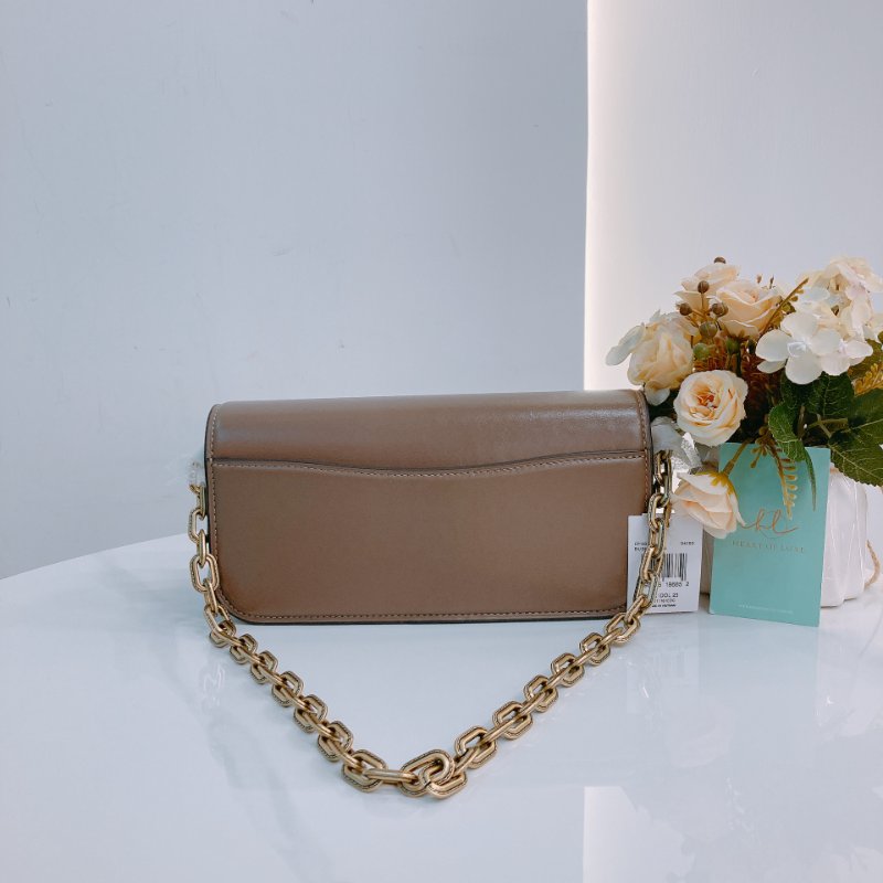 MS0655 Coach 蔻馳翻蓋式兩用包包 Idol 23 Calfskin Brown-1