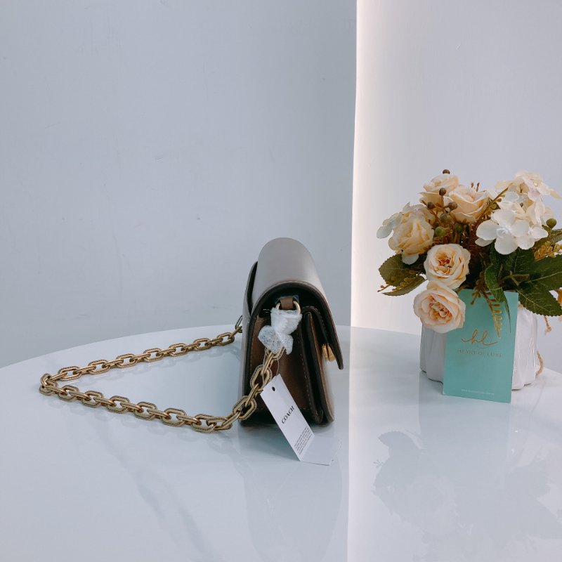 MS0655 Coach 蔻馳翻蓋式兩用包包 Idol 23 Calfskin Brown-2