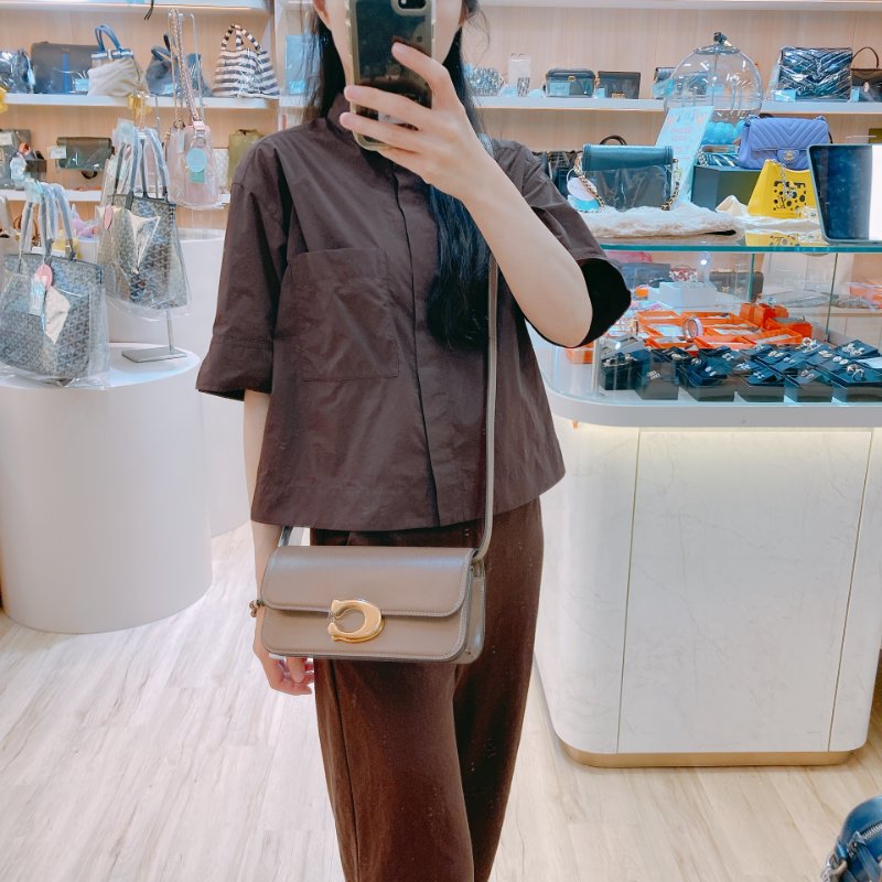 MS0655 Coach 蔻馳翻蓋式兩用包包 Idol 23 Calfskin Brown-18