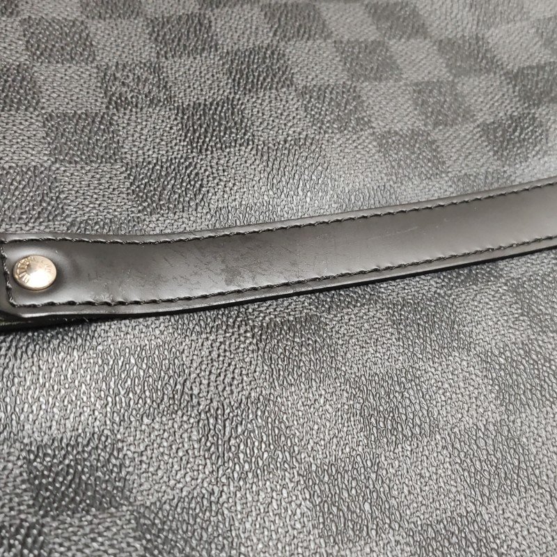 Louis Vuitton(LV) Porte Documents Voyage牛皮棋盤格矩形手提包-13