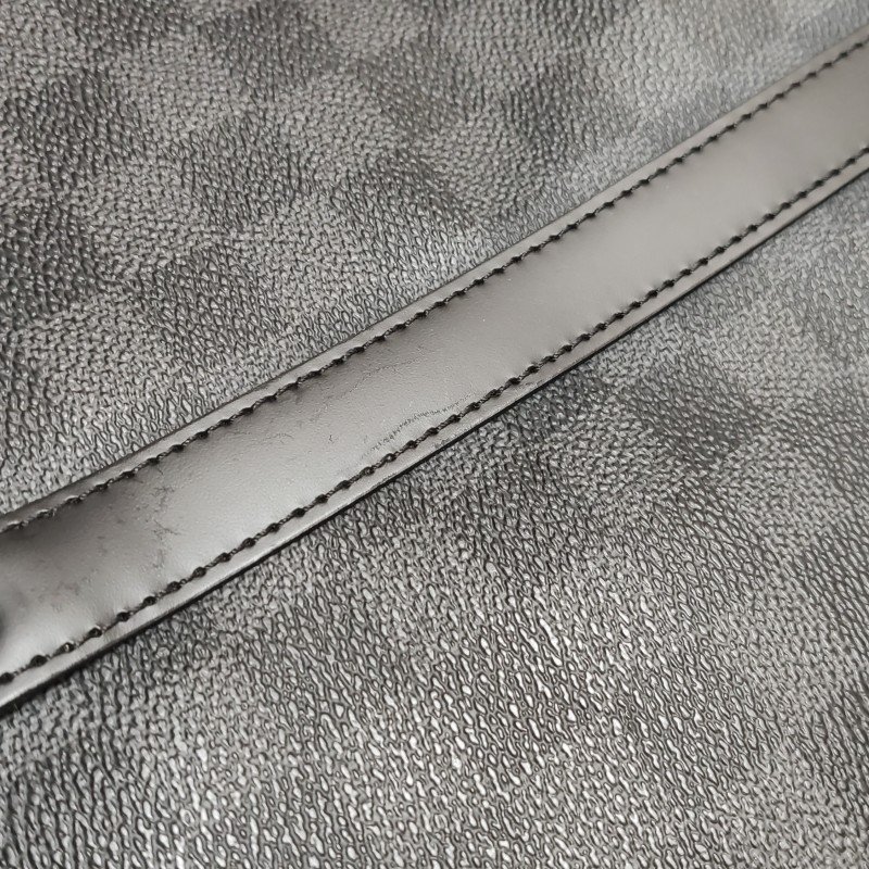 Louis Vuitton(LV) Porte Documents Voyage牛皮棋盤格矩形手提包-14