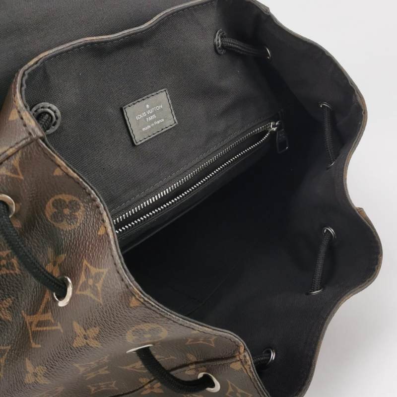 Louis Vuitton (LV) Christopher中型牛皮Monogram印花垂蓋雙肩包晶片款-6