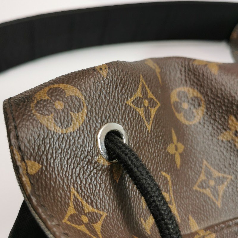 Louis Vuitton (LV) Christopher中型牛皮Monogram印花垂蓋雙肩包晶片款-10