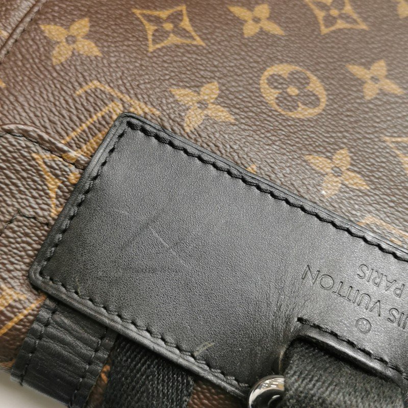 Louis Vuitton (LV) Christopher中型牛皮Monogram印花垂蓋雙肩包晶片款-19