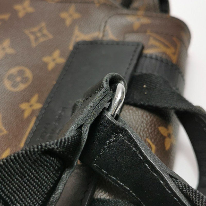 Louis Vuitton (LV) Christopher中型牛皮Monogram印花垂蓋雙肩包晶片款-26
