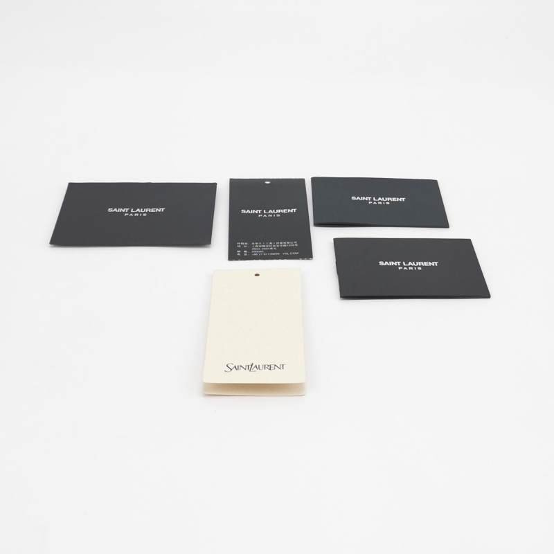 Saint Laurent Niki大油蠟皮純色V紋絎縫YSL 標誌肩包-8