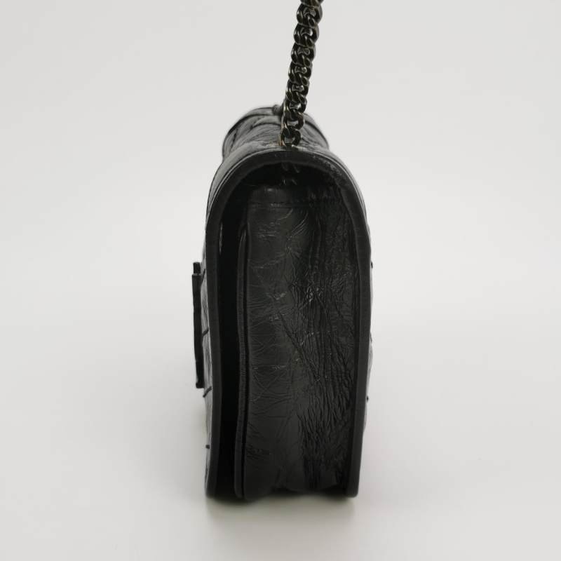 Saint Laurent Niki迷你油蠟皮純色V紋絎縫YSL標誌斜背包單肩包-2