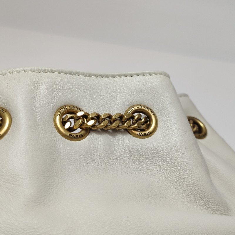 Saint Laurent Joe迷你羊皮純色V紋絎縫YSL標誌肩包斜背包-11