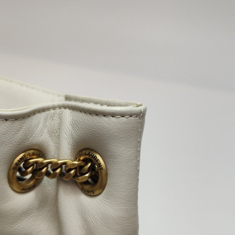 Saint Laurent Joe迷你羊皮純色V紋絎縫YSL標誌肩包斜背包-18