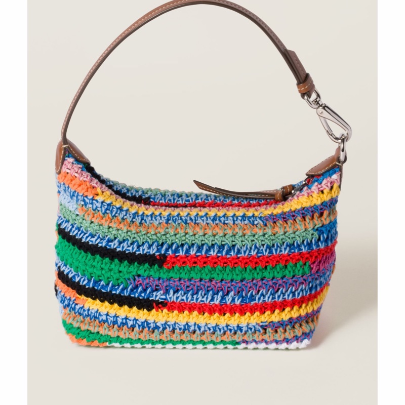 Miu Miu 女士 Logo 手提包 18.5cm*10cm*14cm-2