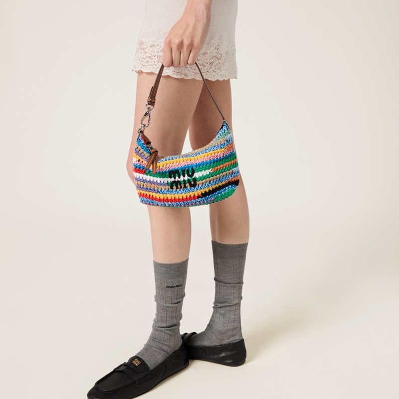 Miu Miu 女士 Logo 手提包 18.5cm*10cm*14cm-5