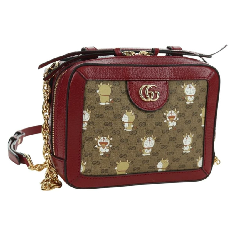 【日本直送】GUCCI Micro GG Supreme Doraemon 聯名款 PVC 包 655596 正品 YKZ730SAM-0