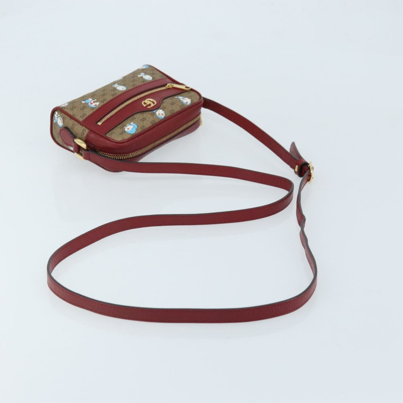 【日本直送】GUCCI Micro GG Supreme哆啦A夢包 PVC 米色 金色 647784 正品 ka3475SAM-6