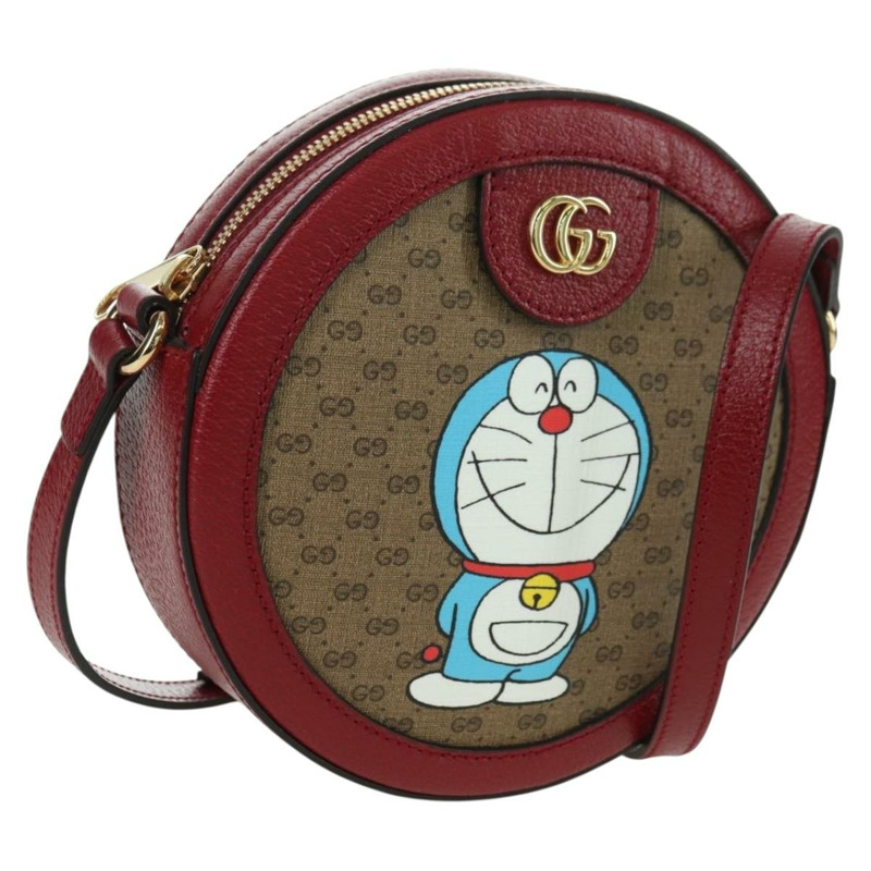 【日本直送】GUCCI Micro GG Supreme Doraemon x Fujiko-Pro 包 PVC 米色 625216 正品 BAZ631SM-0