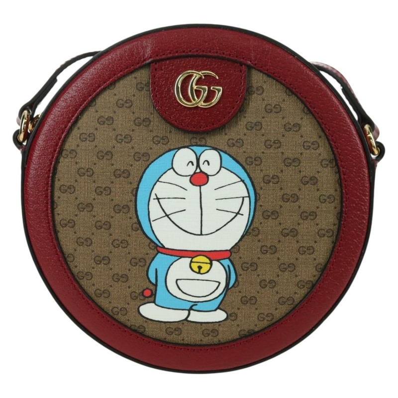 【日本直送】GUCCI Micro GG Supreme Doraemon x Fujiko-Pro 包 PVC 米色 625216 正品 BAZ631SM-12
