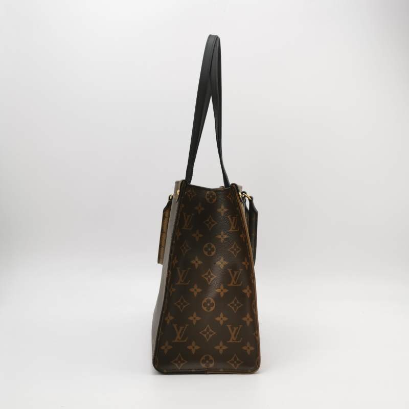 Louis Vuitton (LV) Onthego中型牛皮Gaint Monogram單肩包晶片款-2