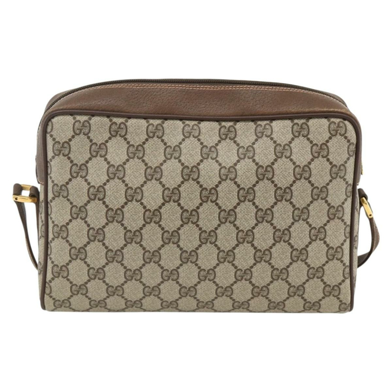 【日本直送】GUCCI GG Supreme Web Sherry Line 手提包 PVC 米色 金色 56 02 088 正品 174325A-1