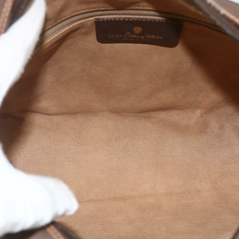 【日本直送】GUCCI GG Supreme Web Sherry Line 手提包 PVC 米色 金色 56 02 088 正品 174325A-9