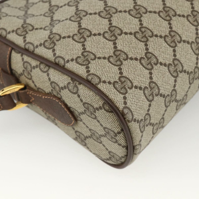 【日本直送】GUCCI GG Supreme Web Sherry Line 手提包 PVC 米色 金色 56 02 088 正品 174325A-16