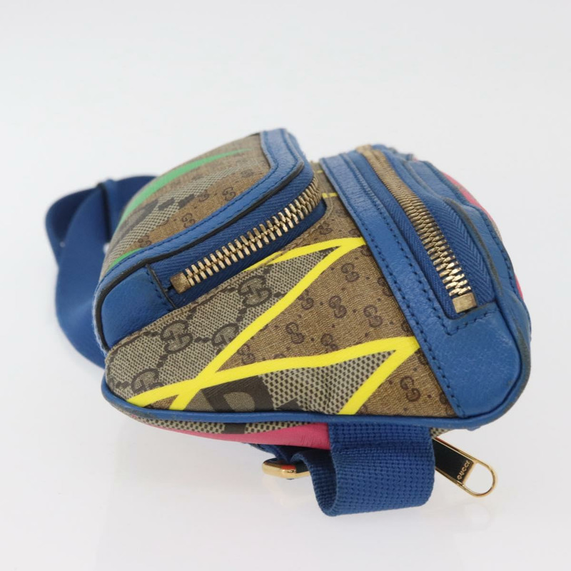 【日本直送】GUCCI GG Supreme 腰包 PVC 多色金色 733240 正品 167180A-2