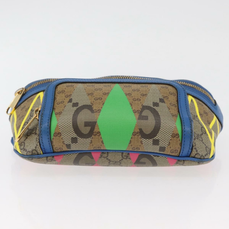 【日本直送】GUCCI GG Supreme 腰包 PVC 多色金色 733240 正品 167180A-4