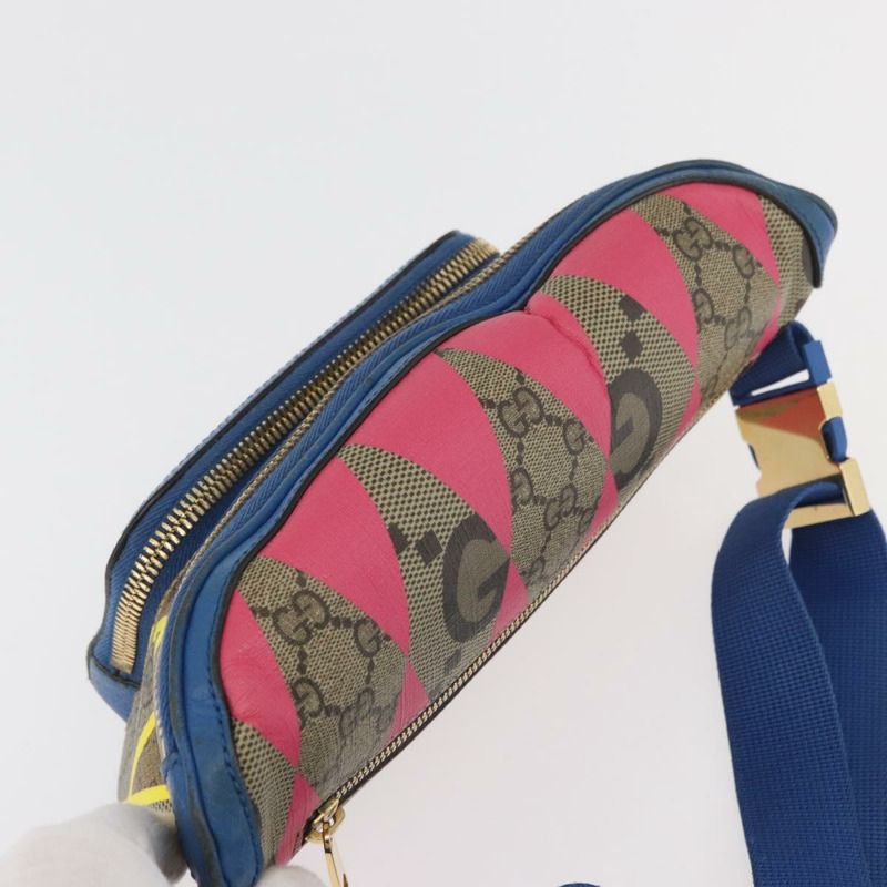 【日本直送】GUCCI GG Supreme 腰包 PVC 多色金色 733240 正品 167180A-5