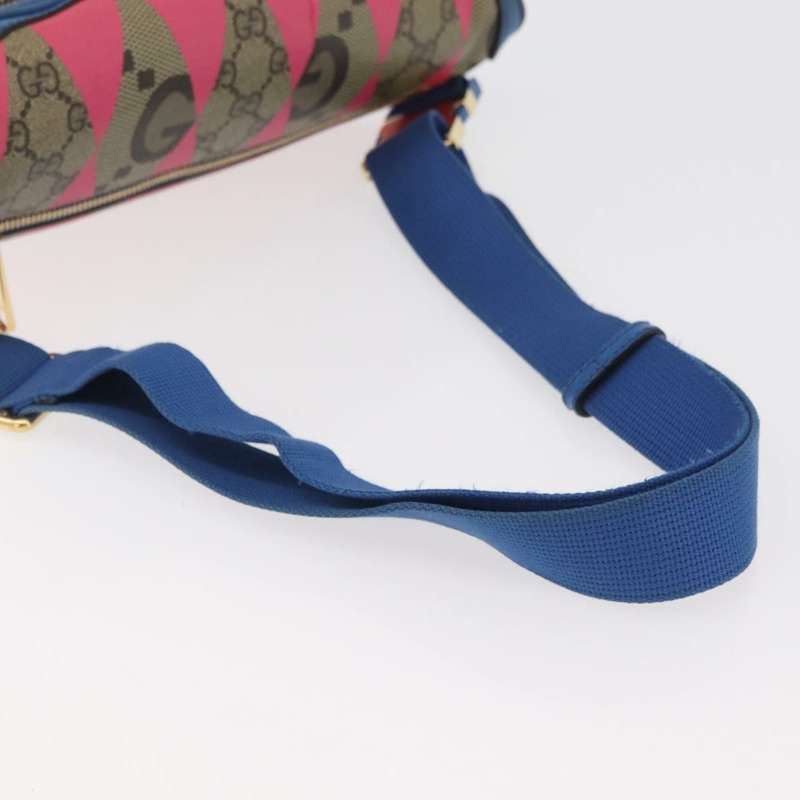 【日本直送】GUCCI GG Supreme 腰包 PVC 多色金色 733240 正品 167180A-6