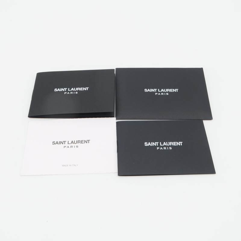 Saint Laurent Puffer迷你羊皮純色絎縫YSL標誌 斜背包單肩包-8