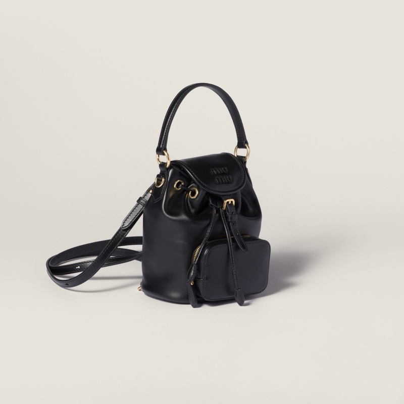 Miu Miu 女士 徽標迷你雙肩包均碼碼MINI、17cm*8cm*14cm-3