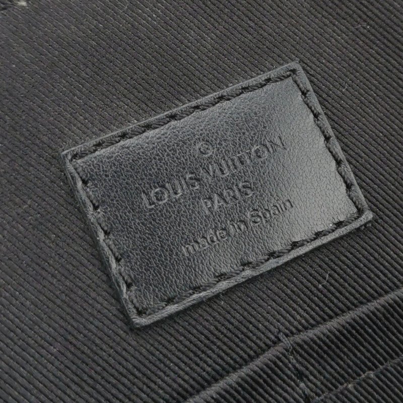 Louis Vuitton (LV)Saumur雙子星牛皮老花皮帶 扣斜背包單肩包晶片款-7