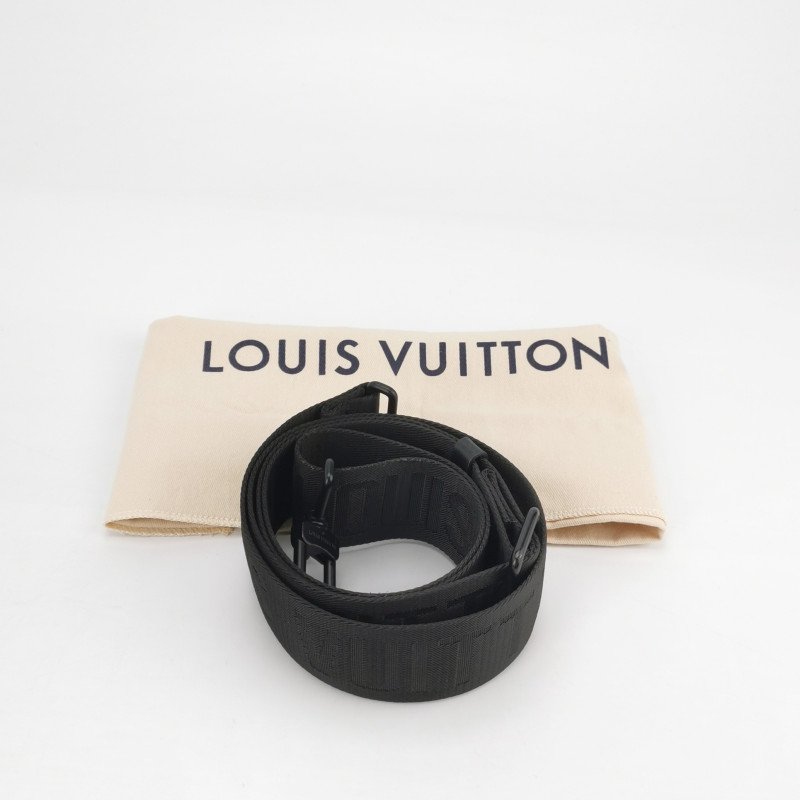Louis Vuitton (LV)Saumur雙子星牛皮老花皮帶 扣斜背包單肩包晶片款-8
