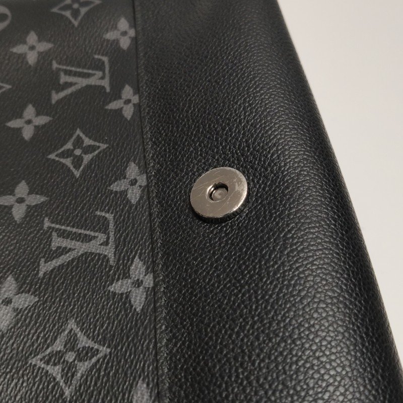 Louis Vuitton (LV)Saumur雙子星牛皮老花皮帶 扣斜背包單肩包晶片款-12