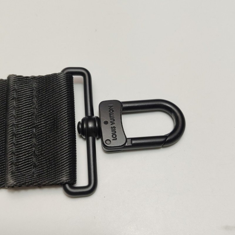 Louis Vuitton (LV)Saumur雙子星牛皮老花皮帶 扣斜背包單肩包晶片款-15