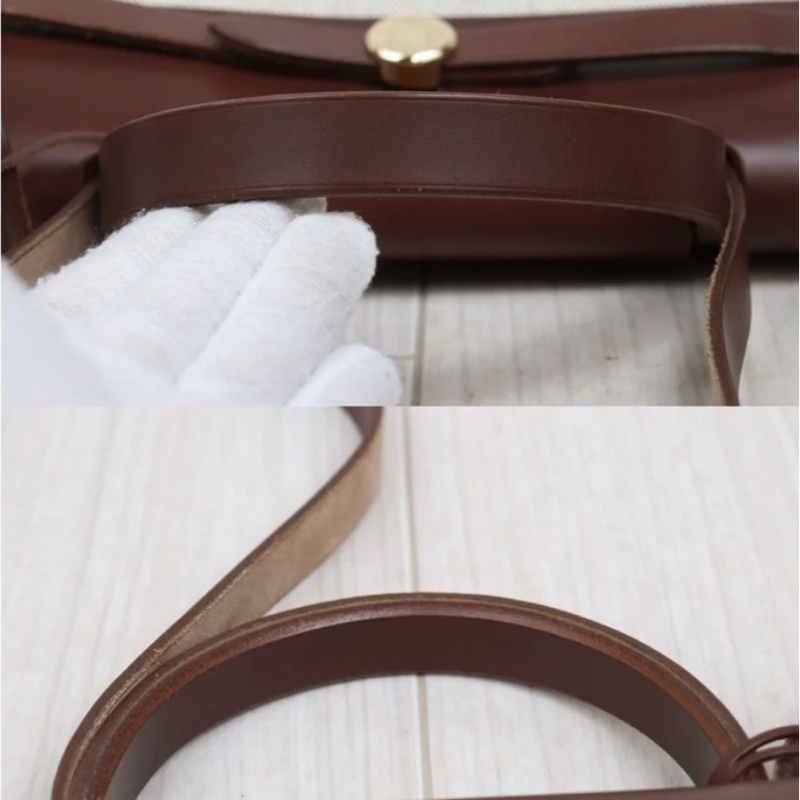 「JL精品代購」98新 Hermes 愛馬仕 herbag 米咖 兩包可替換-6