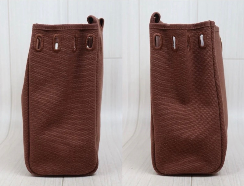 「JL精品代購」98新 Hermes 愛馬仕 herbag 米咖 兩包可替換-15