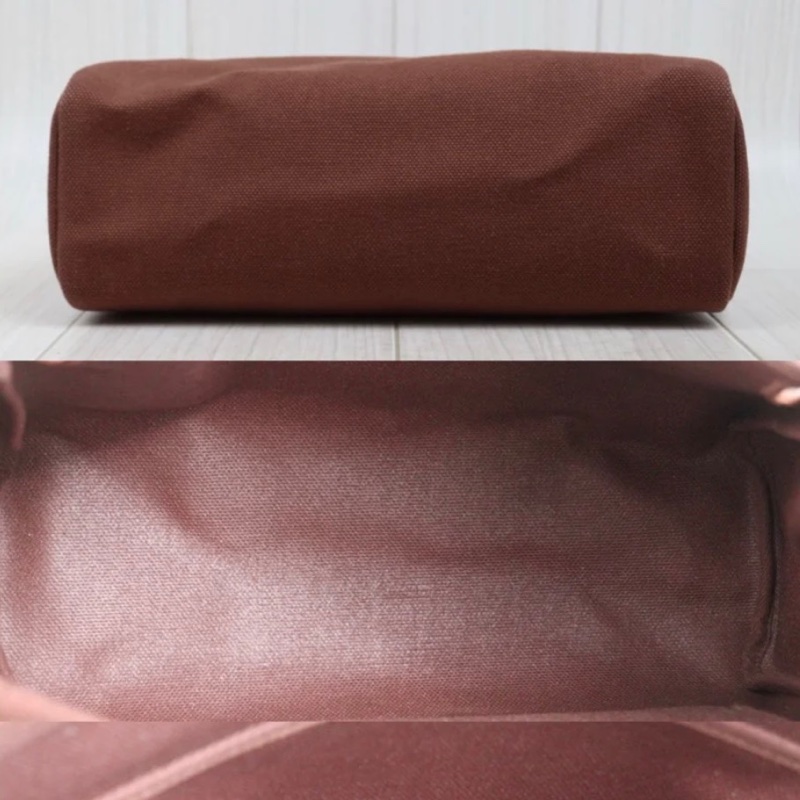 「JL精品代購」98新 Hermes 愛馬仕 herbag 米咖 兩包可替換-16