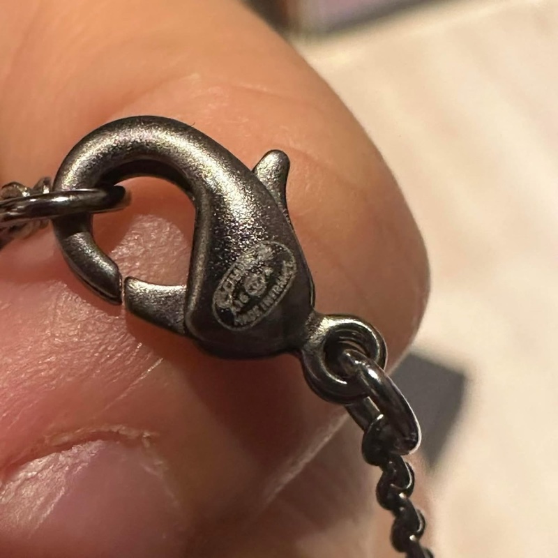 CHANEL 💫 黑水鑽黑珍珠LOGO項鍊-4