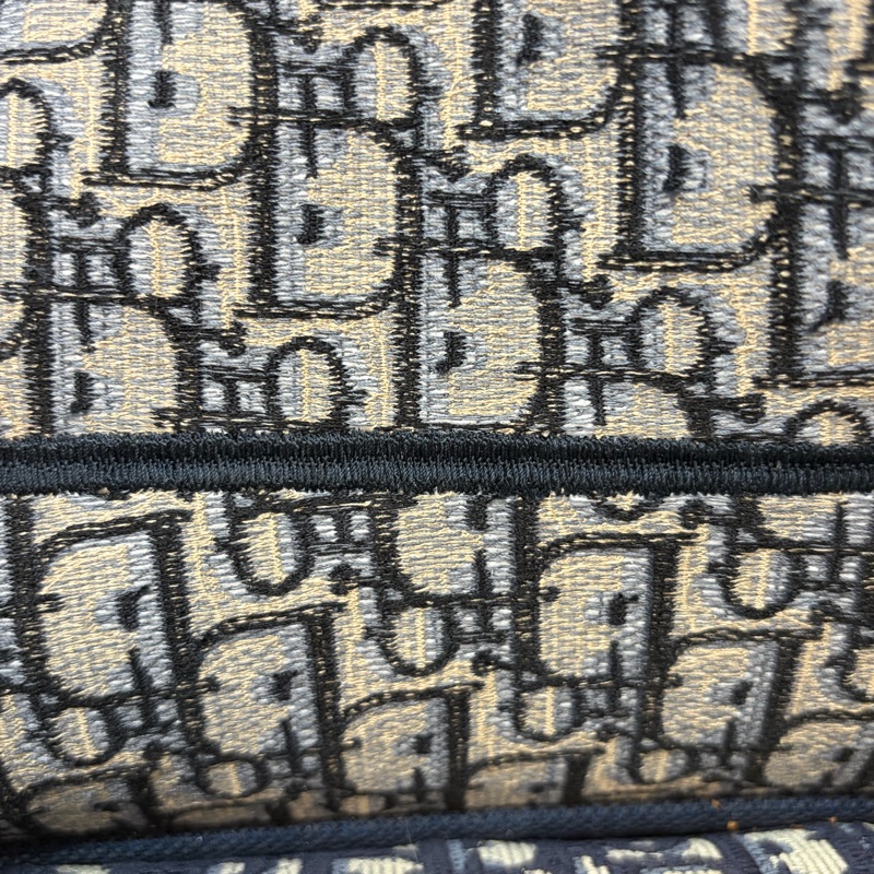 Dior Saddle M0446藍色 緹花 老花 CD 金釦 馬鞍包 手提包單肩包-39