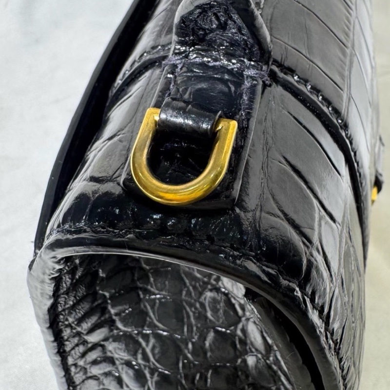 BALENCIAGA巴黎世家黑金鱷魚壓紋🌻沙漏XS 附件:肩帶-18
