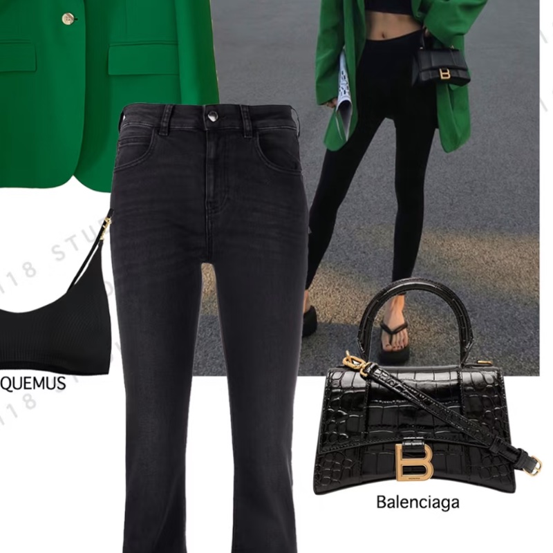 BALENCIAGA巴黎世家黑金鱷魚壓紋🌻沙漏XS 附件:肩帶-25