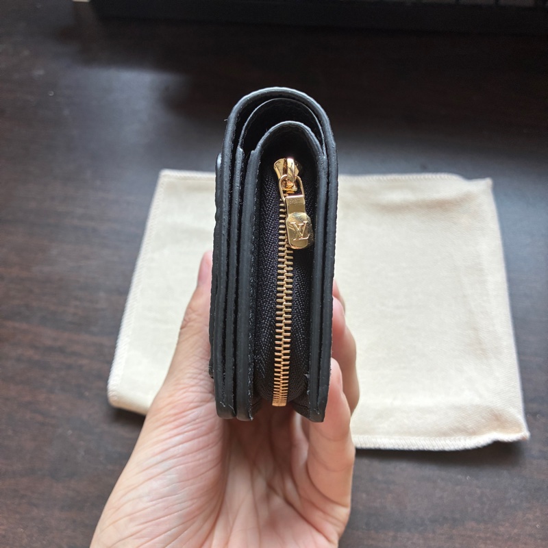Louis Vuitton 黑色短夾 全新-3