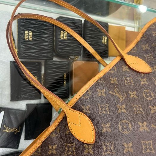 東區正精品㊣LV Neverfull GM M40157 原花字紋購物袋肩背包托特包大款 RZ6362-8