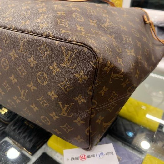 東區正精品㊣LV Neverfull GM M40157 原花字紋購物袋肩背包托特包大款 RZ6362-11