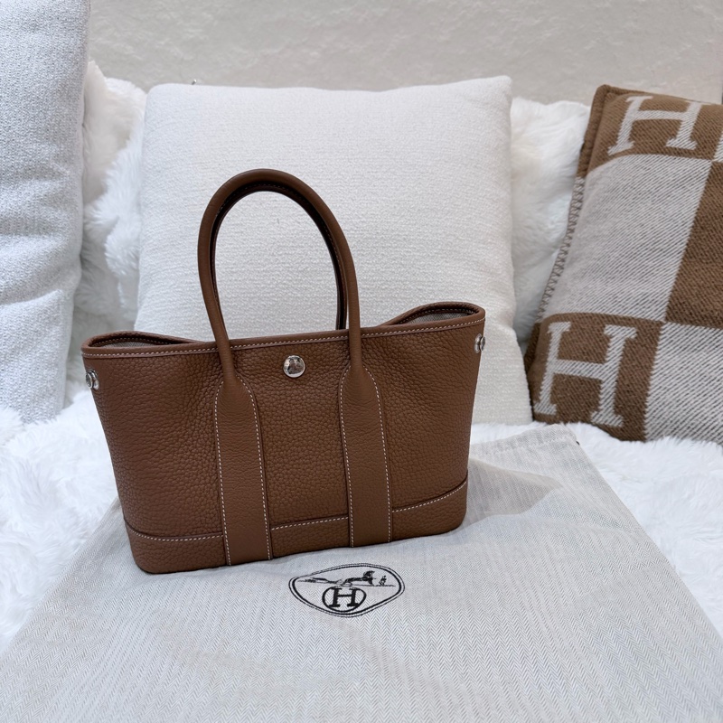 Hermes/ Garden Party mini/ 金棕/ K刻-0