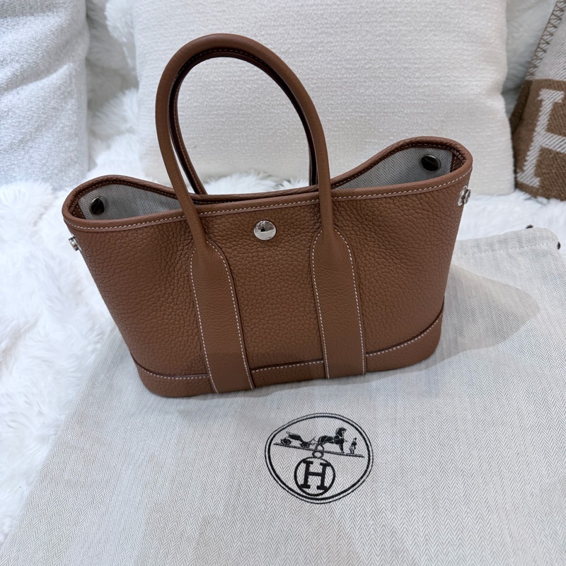 Hermes/ Garden Party mini/ 金棕/ K刻-1