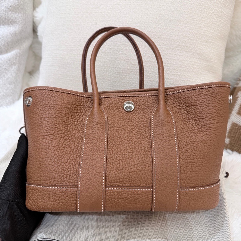 Hermes/ Garden Party mini/ 金棕/ K刻-2