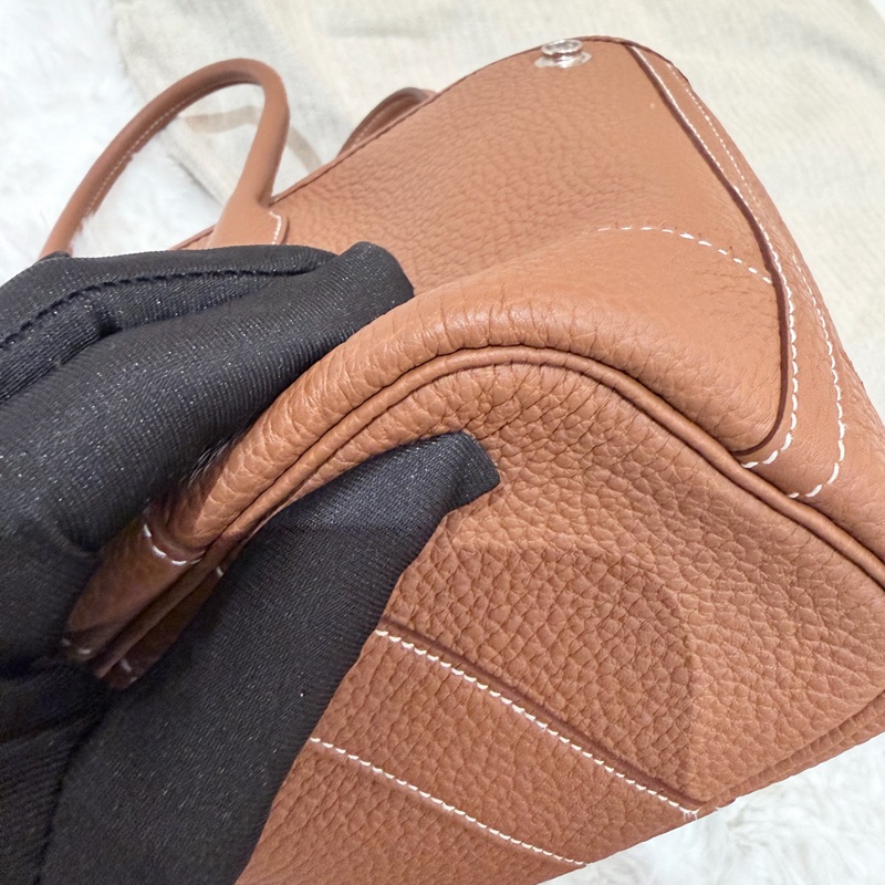 Hermes/ Garden Party mini/ 金棕/ K刻-7