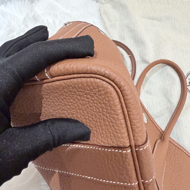 Hermes/ Garden Party mini/ 金棕/ K刻-8