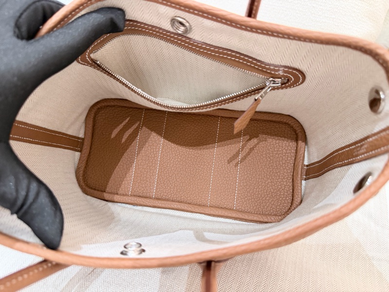 Hermes/ Garden Party mini/ 金棕/ K刻-10